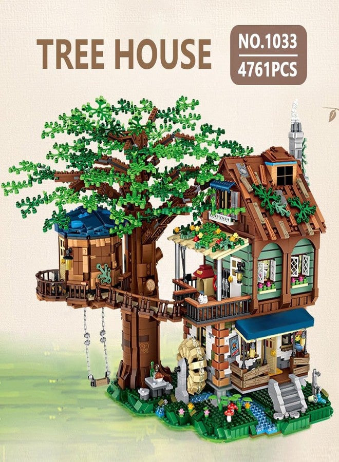 DUANT Mini Blocks Tree House Building Kit, 4761PCS Idea Forest House Building Blocks Set, DIY Mini Bricks Street View House Construction Model for Adult - Image 2